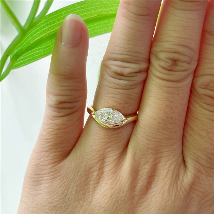 Lab Created Diamond Engagement Gold Rings best